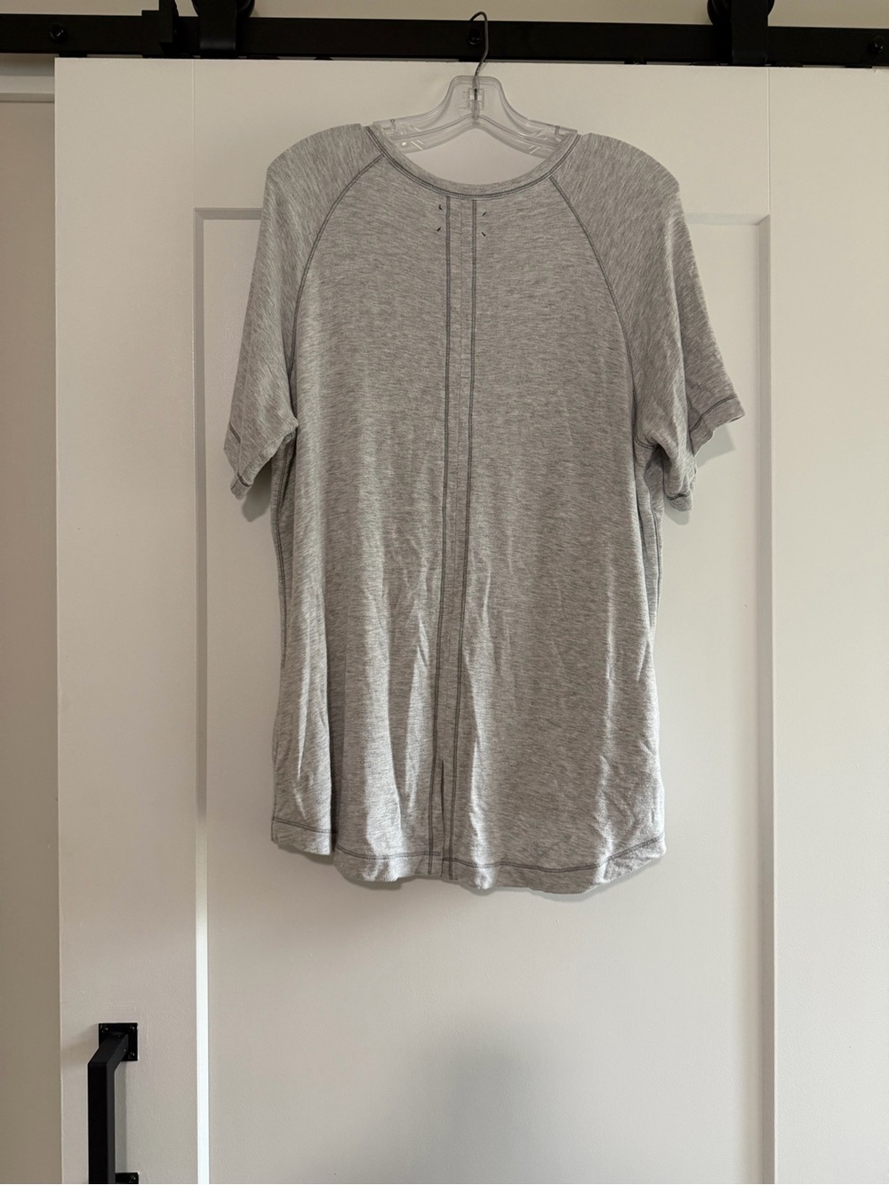 Lou & Grey Gray Raglan Tee Size XL Soft Stretch Casual Everyday Top Shirt - Picture 3 of 5